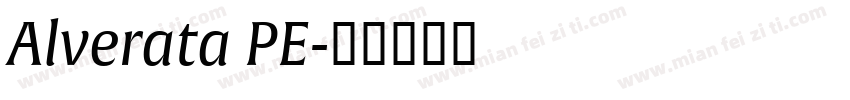 Alverata PE字体转换